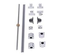 T8 Lead Screw Kit 350mm | 8mm Double Rail Shaft Support Bearing | Horizontal Optical Axes for 3D Printers/CNC Machines/Automation Equipment