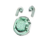 (T8 Verde) Auriculares Bluetooth inalámbricos transparentes con cancelación de ruido, estéreo, digitales