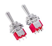 T80-T Z1 Mini interruptor de palanca de montaje en panel de 12 mm con mango largo grande 5A 125VAC 1 pieza(T8012 ON-OFF-ON)