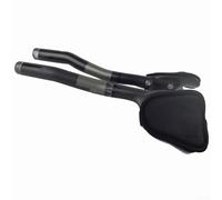 T800 - Manillar de fibra de carbono para TT Rest de 340 mm para triatlón para bicicleta, abrazadera de 31,8 mm para extensiones de barra aerodinámica con almohadilla de esponja, acabado mate 3K para