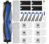 T80S Omni / X9 Pro Omni Recambios Accesorios para Ecovacs Deebot T80S Omni / X11 OmniCyclone/ X11 Pro Omni/ X9 Pro Omni Repuesto Cepillos Principales 6 Cepillos Laterales 4 Filtros 2 Fregona 6 Bolsas