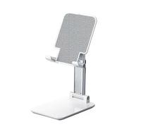 (T9White) Mobile phone holder, tablet holder with adjustable angle and height