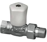 TA Heimeier 0122-02.500 - Hk-regulación pasaje Mikrotherm, níquel plateado bronce de 1/2 pulgada