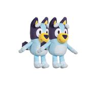 TA&MA 2 Unidades Bluey Suave Peluche de Aproximadamente 20 cm - Peluche con Detalles caricaturescos de para niños a Partir de 3 años, Azul y niños pequeños