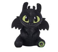 TA&MA Dar a tu dragón fácil - Dragón nocturno negro inspirado en el diente sin diente - Peluche y peluche - Varios modelos y tamaños - Peluche suave para niños y aficionados (asiento 30 cm)