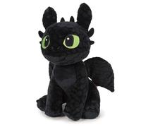 TA&MA Dar a tu dragón fácil - Dragón nocturno negro inspirado en el diente sin diente - Peluche y peluche - Varios modelos y tamaños - Peluche suave para niños y fans (sentado 30 cm)