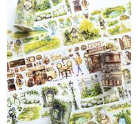 Ta Merry Juego de 3 rollos de cinta adhesiva Washi para álbumes de recortes, pegatinas para álbumes de recortes, pegatinas de álbum, decoración hecha a mano (Good Times)