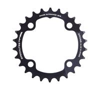 TA Plato Cross, 4 brazos, interior, círculo de agujeros de 80 mm negro 26 dientes