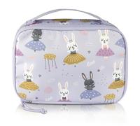TA Trend Atelier bolsa térmica infantil, bolsa de almuerzo, mini bolsa isotérmica para cosméticos, medicamentos, tentempiés - 1,5 l (Lila-Bailarina)