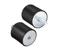 TA-VIGOR 1 pieza M10 macho hembra, Topes de Goma, diámetro 50 mm x alto 50 mm aisladores de vibración con pernos para motor generador compresor