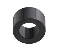 TA-VIGOR 100 arandelas espaciadoras redondas de ABS, diámetro interior de 4,2 mm de diámetro exterior, 7 mm de largo, 4 mm, color negro, no roscado, soporte de separador de columna, espaciadores de