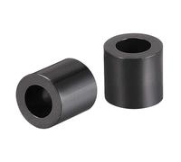 TA-VIGOR 100 arandelas espaciadoras redondas de ABS, diámetro interior de 4,2 mm de diámetro exterior, 7 mm de largo, 7 mm de largo, color negro, no roscado, espaciadores de aislamiento para tornillos