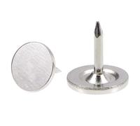 TA-VIGOR 100 chinchetas de cabeza plana resistentes, tachuelas decorativas para pared, muebles, tablero de corcho y tablón de anuncios, tachuelas de tapicería de 9,5 mm x 10 mm, para uso en casa