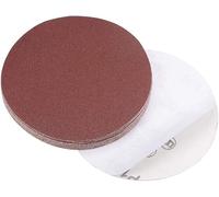 TA-VIGOR 15 discos de lijado PSA de 125 mm, grano 100 de 5 pulgadas, discos de lijado de gancho y bucle sin agujero, papel de lija de óxido de aluminio, almohadilla de lijado autoadhesiva para lijar