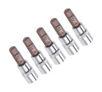 TA-VIGOR 5 llaves hexagonales de 1/4 pulgadas x llave Allen H6 (6 mm), brocas de acero S2 de alta calidad, broca hexagonal con 38 mm de longitud para llave de trinquete, llave dinamométrica, barra