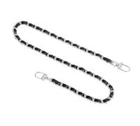 TA-VIGOR Correa de cadena de repuesto para bolso de 24 pulgadas con hebillas, correa plana de hierro de cuero, cadenas de bolsa, cadenas de bolsa para bolsos, bolsas de hombro y bolsas cruzadas