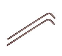 TA-VIGOR Llave Torx Star T25 a prueba de manipulaciones, en forma de L, brazo largo de 5.1 pulgadas, acero S2, 2 piezas