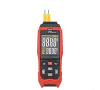 TA612B - Termómetro de dos canales con termopar tipo K/J, rango de medición de -200 a 1372 grados C 9999, memoria de datos, alarma de límite superior e inferior, pantalla a color VA para laboratorio