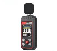 TA651B Medidor de ruido digital 30-130dBA ±15dB Medidor de nivel de sonido de precisión con sensor de humedad, micrófono de alta sensibilidad, pantalla LCD retroiluminada, alarma ajustable para el