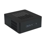 TA80 - Carcasa metálica para computadora de escritorio en miniatura con ventilación estratégica para hardware estable, funciona vertical/horizontal
