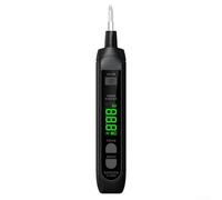 TA882A Pluma probadora eléctrica digital para inspección de punto de interrupción Detección NCV Voltaje CA 12-300V Prueba de continuidad de identificación de cable neutro vivo y pantalla LED