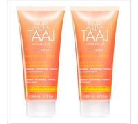 TAAJ | Gelatina de Ducha Jazmín Abhyanga | Propiedades Antioxidantes | Limpia la Piel con Suavidad | Piel Delicadamente Perfumada | Fabricado en Francia | Vegano y Cruelty Free | Pack de 2 × 200 ml