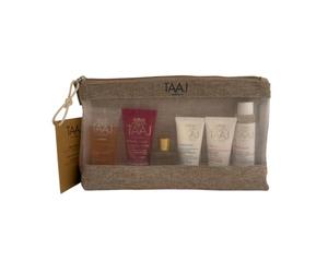 TAAJ | Kit Ayurveda Secreto de Belleza | Eliminar Impurezas | Hidrata y protege | Piel Suave | Jalea que se transforma en mousse cremoso | Limpia suavemente el cabello | Contiene 6 tratamientos