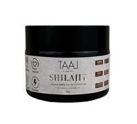 TAAJ | Shilajit Resina pura del Himalaya auténtica - SHILAJIT | Energía, Vitalidad, Resistencia, Recuperación | 70% Ácidos Fúlvicos, 85+ Minerales | Vegano, Sin OGM ni Gluten | Tarro de cristal de 50