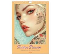 Taatoo Frauen - Inspiriert von der Manga-Ästhetik (Wandkalender 2026 DIN A4 hoch), CALVENDO Monatskalender: Taatoo Kunst auf der Haut