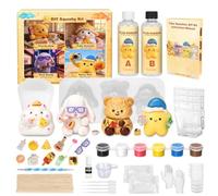 Taba Squishy Making Kit, kit todo en uno para principiantes para Squishy | Regalos para hacer esponjosos, kit completo de fabricación de esponjosos que incluye gel de silicona de 18 onzas