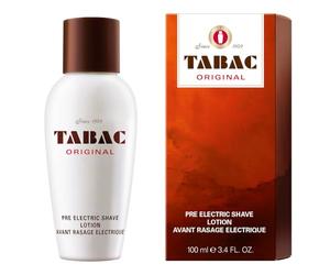 Tabac® Original: Loción preafeitado para afeitadoras eléctricas - preparación óptima para el afeitado eléctrico - con el aroma del original 100 ml