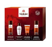 Tabac Original Quattro Set original desde 1959 - suave para la piel - con el aroma del original - sensación de frescura notable y cuidada | Loción para después del afeitado de 50 ml, gel de ducha