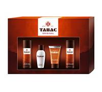 Tabac Original Quattro Set original desde 1959 - suave para la piel - con el aroma del original - sensación de frescura notable y cuidada | Loción para después del afeitado de 50 ml, gel de ducha