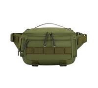 TABAGFKFNV Bolsa de Cintura for el Pecho de Pesca, Bolsas tácticas for Viajes al Aire Libre, señuelos Deportivos, Caza, Camping, Senderismo, Ciclismo(Green)