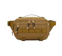 TABAGFKFNV Bolsa de Cintura for el Pecho de Pesca, Bolsas tácticas for Viajes al Aire Libre, señuelos Deportivos, Caza, Camping, Senderismo, Ciclismo(Khaki)