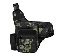 TABAGFKFNV Bolsa de Pecho táctica for Hombre, Paquete de Eslinga for señuelo de Pesca, Deportes al Aire Libre, Bandolera, Cintura, Senderismo, Viaje(Green Floral)