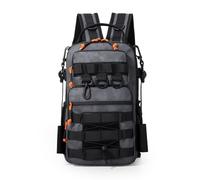 TABAGFKFNV Bolsa de Senderismo de Camuflaje al Aire Libre, Mochila Multifuncional de Gran Capacidad, Ciclismo, Pesca, Viaje(Gray)