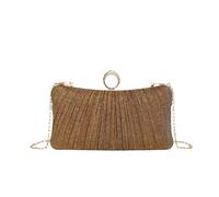 TABAGFKFNV Bolso de noche for mujer con clip de diamantes de imitación, ideal for ocasiones especiales.(Gold)