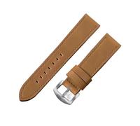 TABAGFKFNV Correa de cuero vintage for reloj inteligente deportivo, de 20 mm y 22 mm, unisex, de liberación rápida.(Light Brown,22mm)