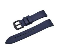 TABAGFKFNV Correa de reloj de caucho de liberación rápida 18 19 20 21 22 23 24 mm for cada marca de relojes de buceo Correa de liberación rápida(Deep Blue Black,18mm)