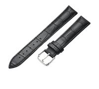 TABAGFKFNV Correa de reloj de cuero genuino vintage de 15 mm, 16 mm, 17 mm, 18 mm, 19 mm, 20 mm y 22 mm. Accesorios for reloj de liberación rápida.(Black,22mm)
