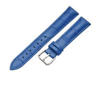 TABAGFKFNV Correa de reloj de cuero genuino vintage de 15 mm, 16 mm, 17 mm, 18 mm, 19 mm, 20 mm y 22 mm. Accesorios for reloj de liberación rápida.(Blue,20mm)