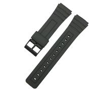 TABAGFKFNV Correa de silicona de resina de 12, 14, 16, 18, 20 y 22 mm, universal, de PU negra, for reloj de repuesto for hombre y mujer.(12mm)
