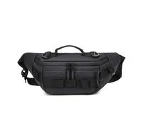 TABAGFKFNV Riñonera for Hombres y Mujeres, Deportes al Aire Libre, Correr, Fitness, Mochila Cruzada, Pesca, Viaje(Black)