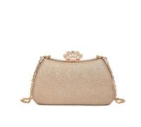 TABAGFKFNV Vintage Chain Women's Dinner Party Clutch Purse Adjustable Shoulder Strap Underarm Formal Handbag(Gold)