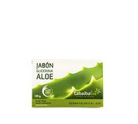 TABAIBA Aleo Vera Soap, Jabón de Glicerina con Aloe Vera, 125 gr