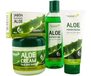 TABAIBA Cosmética Natural Aloe Vera, Neceser Viaje Set Baño y Cuidado personal