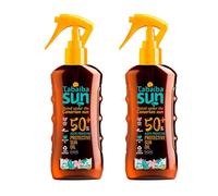 Tabaiba Sun Aceite Solar Aloe Vera, Protección SPF 50, 100 ml, Paquete de 2