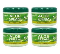 TABAIBALOE Crema Aloe Vera Crema Facial y Corporal Aloe Vera, 300 ml X 4 Unidades, 1200 Mililitros