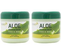 TABAIBALOE Crema Aloe Vera Premium Crema de Aloe Vera para Cara y Cuerpo 300 ml X 2 Unidades, 600 Mililitros